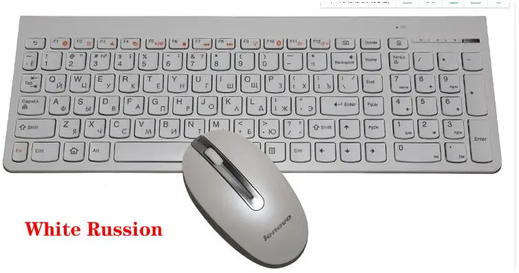 2,4 ГГц Беспроводная комбо lenovo SK8861 русская испанская немецкая французская Турецкая итальянская британская тайская шоколадная клавиатура мыши 1000 dpi мышь
