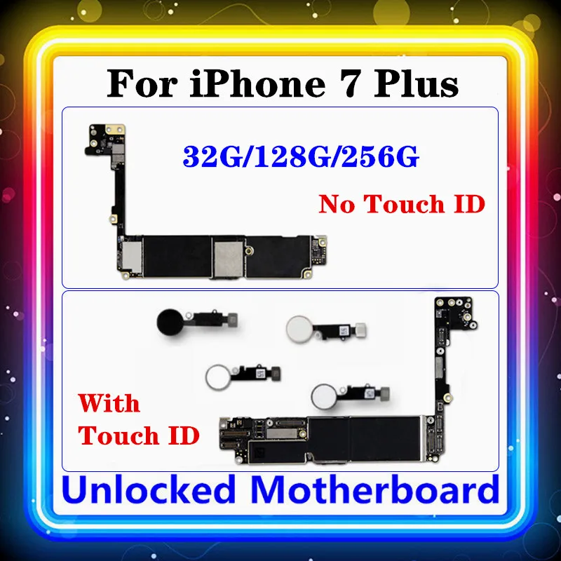 Для Iphone 7 Plus материнская плата No/С Touch ID IOS обновление оригинальная замена