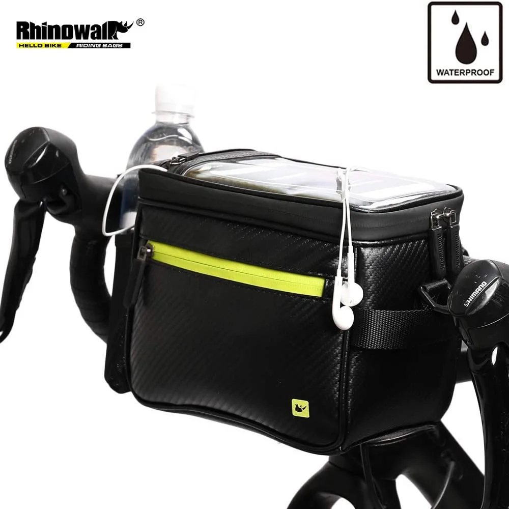 

Rhinowalk Bike Handlebar Bag Frame Phone Touch Screen Bike Bags Waterproof Front Tube Bicycle Bag Cycling Accessories