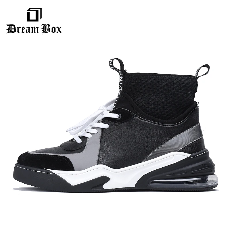 Мужские ботинки Яркая Цветная обувь с высоким верхом вязаные носки спортивная на