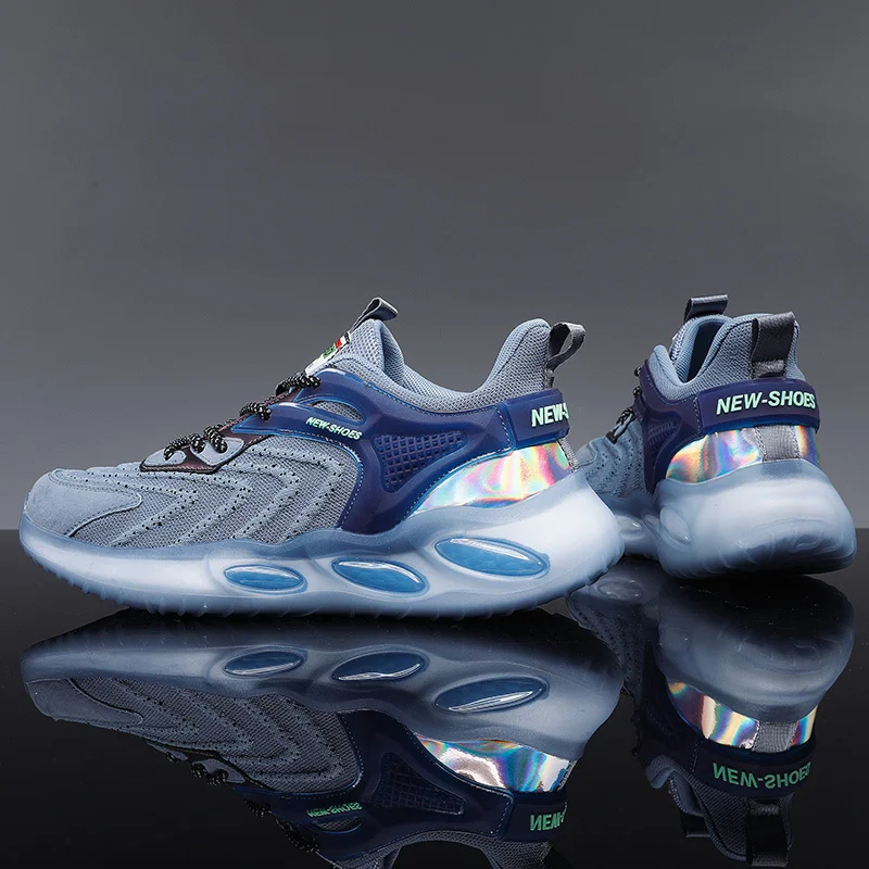 

2021 hot popcorn running shoes non-slip breathable men's sneakers