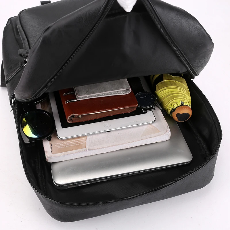 Рюкзак мужской для ноутбука модный винтажный дорожный ранец на плечо подростков