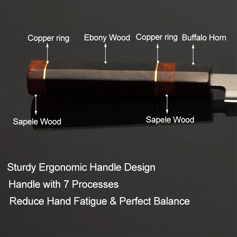 11 дюймов суши Sahimi Ножи японской дамасской VG10 Сталь Ультра Sharp Yanagiba рыб