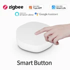 Умный беспроводной переключатель Tuya Zigbee 3,0, умная кнопка управления, несколько сцен связи, работает с Alexa Google Home
