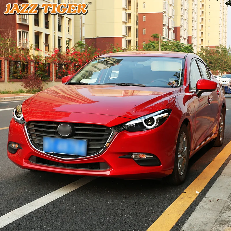 

Car Styling LED Headlight For Mazda 3 Axela 2014 - 2018 LED DRL LED Red Devil Eyes Light Projector Lens Head Lamp Assembly