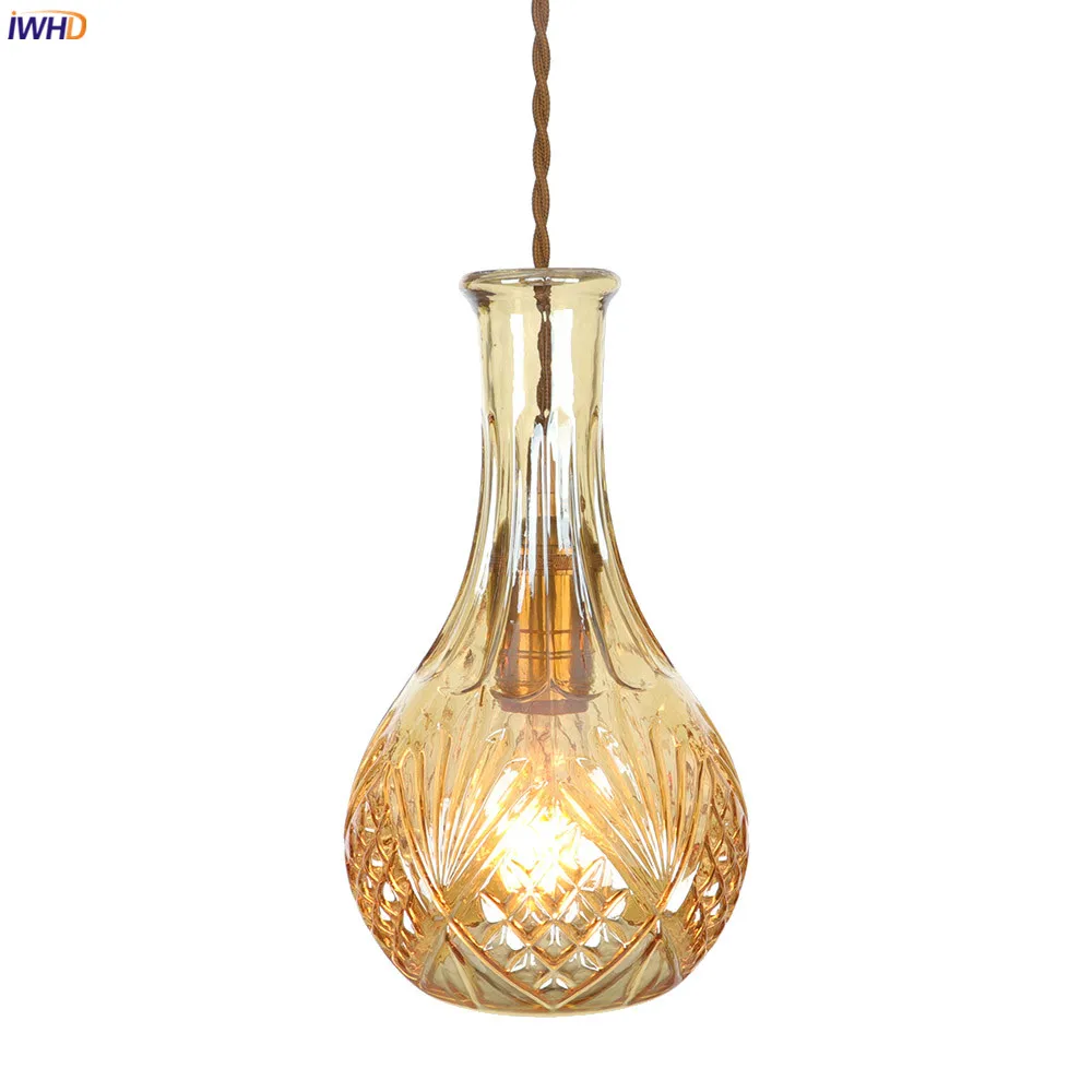 Винтажный подвесной светильник IWHD в стиле лофт украшение для гостиной