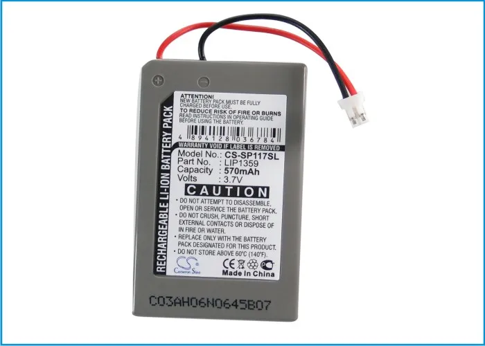 Cameron Sino 570mAh аккумулятор LIP1359 для Sony CECHZC2E Dualshock 3 беспроводной контроллер|Цифровые