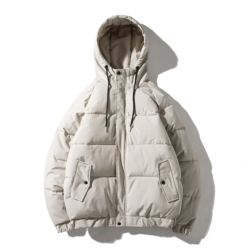 Парка мужская с капюшоном теплая хлопковая куртка длинным рукавом повседневная