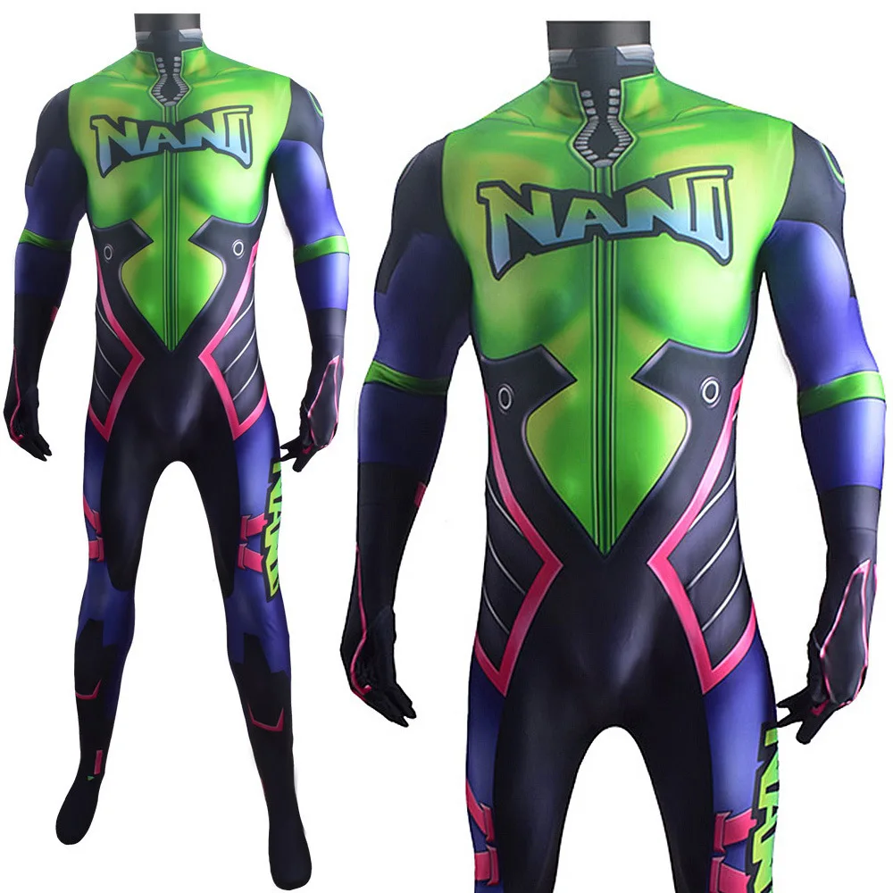 Женский костюм для косплея Nano Cola D.Va Skin супергероя Zentai взрослых и детей |
