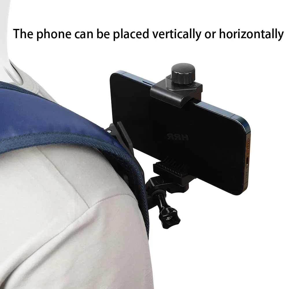 backpack strap clip mount with phone clip for iphone 12 pro xr xs max x 8 7 plussamsunghuaweixiaomigopro 9 8 action camera free global shipping