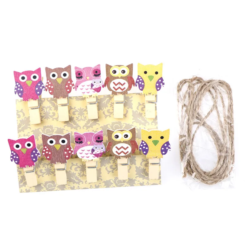 10Pieces Mini Cartoon Heart Wooden Clothes Photo Paper Peg Pin Clothespin Craft Postcard Clips Home Wedding Party DIY Decoration | Дом и сад