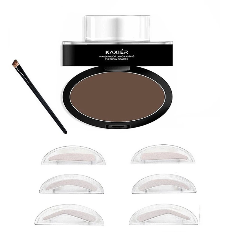 2019 3 цвета ленивый быстросъемный макияж пудра для бровей тонкая водостойкая