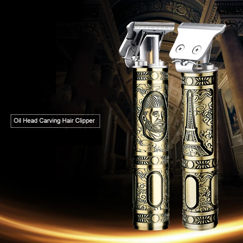 

USB Rechargeable Baldheaded Hair Clipper Electric Hair Trimmer Cordless Shaver Trimmer 0mm Men Barber Hair Cutting Machine