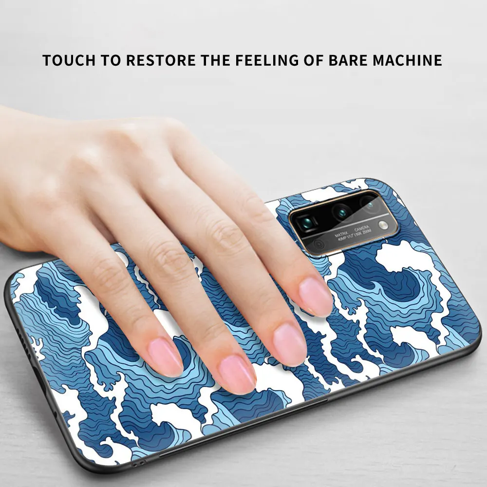 Case For Huawei P30 Lite P Smart Z Y6 Y7 2019 P40 Pro P20 Honor 9X 8X Play 9A 20 9S Phone Cover Shell Japanese Style Art Japan