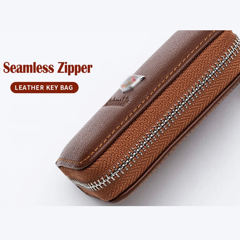 Чехол для автомобильного ключа с дистанционным управлением из натуральной кожи