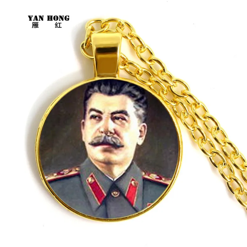 Новая классическая советский hero Сталин стеклянный купол кулон ожерелье CCCP