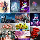 Картина по номерам масляными красками, животные на холсте, пейзаж, искусство по номерам, самостоятельное Раскрашивание, домашний декор, персонализированный Рождественский подарок