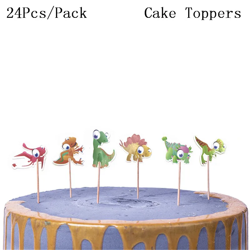 

Топпер для торта в виде динозавра, 24 шт.