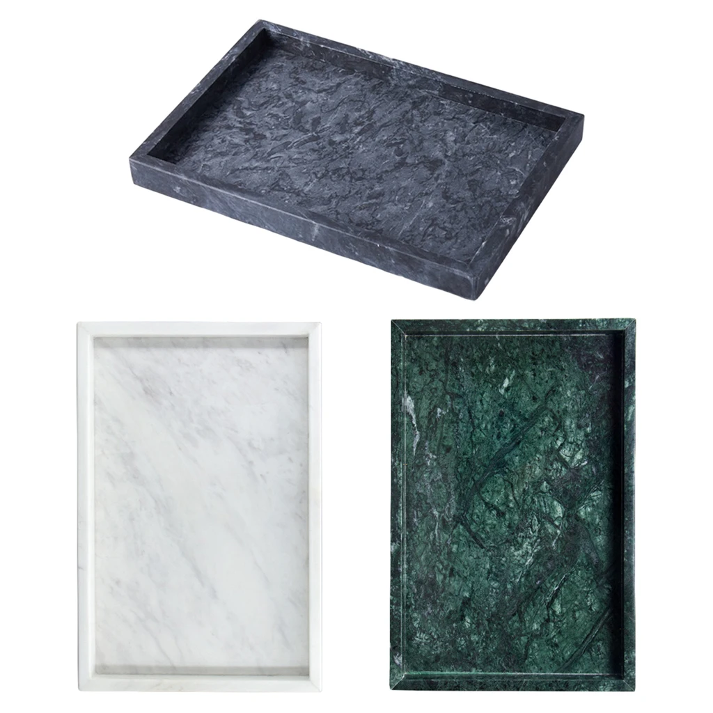 

Прямоугольный мраморный Поднос настольный кухонный косметический поднос для мыла и мыла