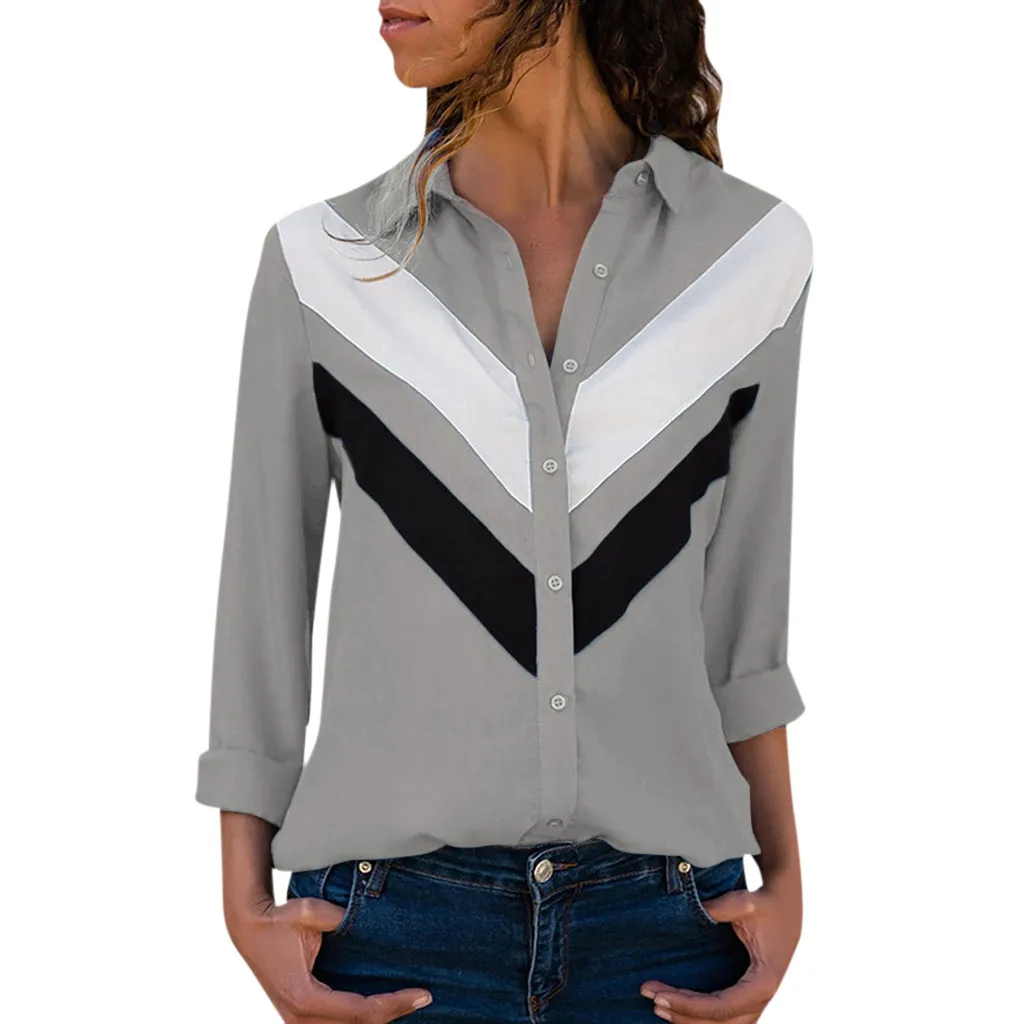 Женская рубашка с длинным рукавом SAGACE повседневная сексуальная разные цвета в