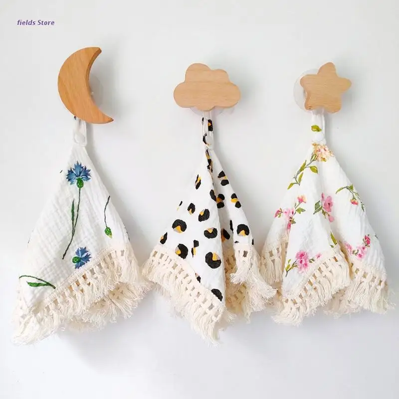 

XX9E Baby Facecloth Soother Towel Handkerchief Cotton Burp Cloth Soft Absorbent Gauze Washcloth Shower Gifts for Newborn Infants