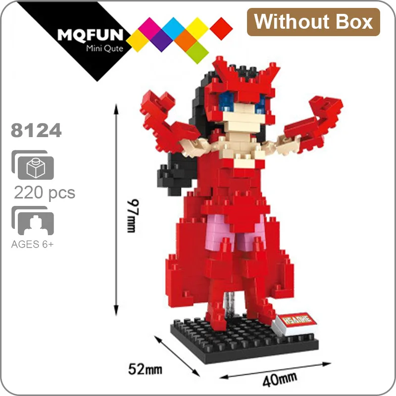 8124 Without Box Hsanhe Марвел Мститель супер герой Железный человек Человек-паук Фигурки обучающая игрушка DIY сборка модель Строительные кирпичи - Цвет: 8124 Without Box