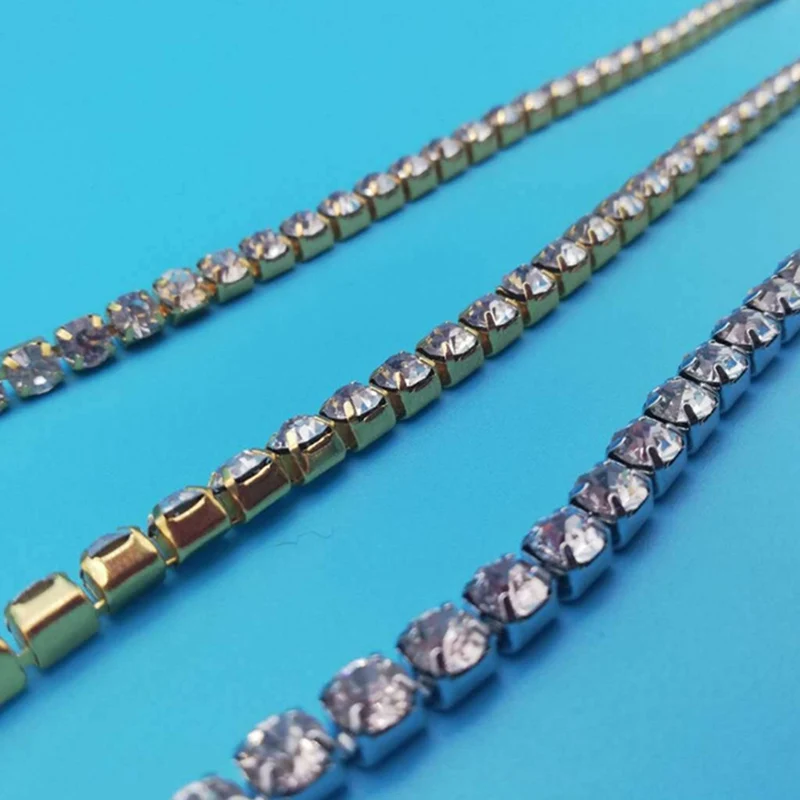 Прозрачный хрустальный Теннисный браслет для женщин и мужчин ювелирные изделия