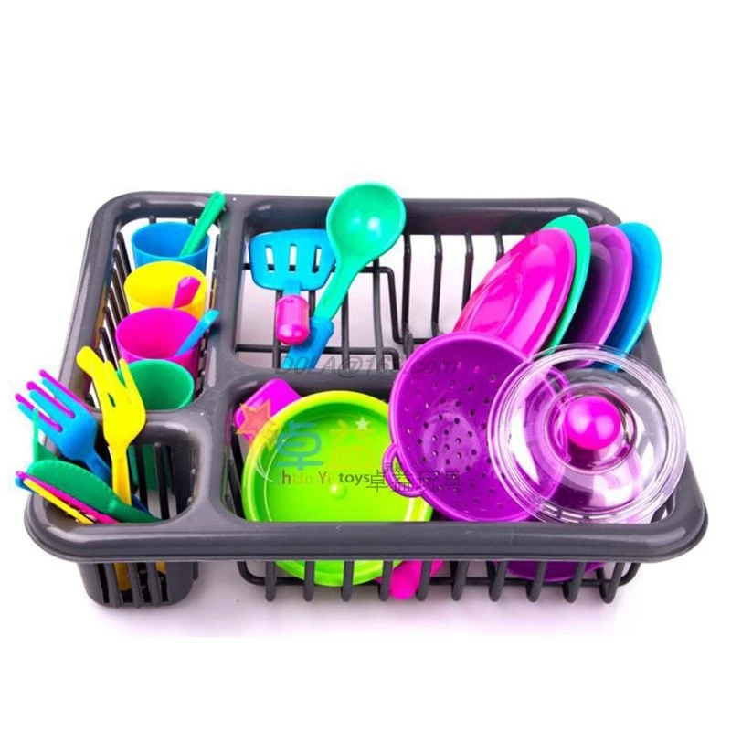 Игрушки 28 шт. детская кухонная тарелка игровой набор столовой посуды для кухни