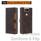 Флип-чехол для Asus ZenFone 8, Женский защитный чехол Zs670ks, флип-чехол для телефона с отделением для карт, Чехол Для ZenFone 8