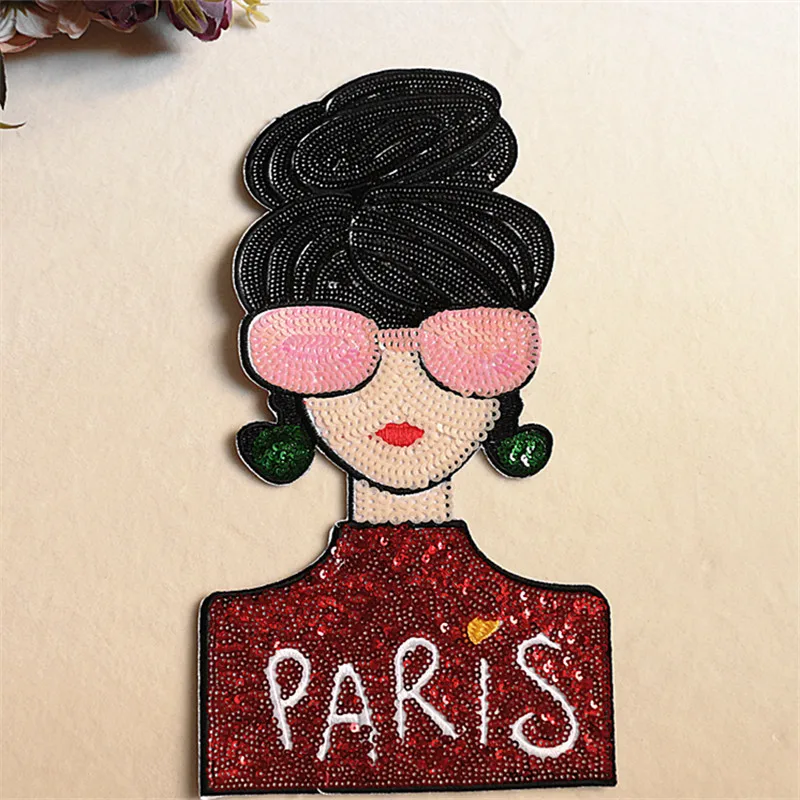 Красивые нашивки с блестками для девушек стильная аппликация вышивкой в виде