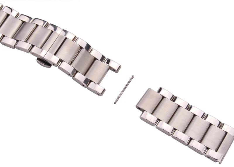 Stainless Steel Watch Band Bracelet 18 20 21 22 23 24mm Women Men Solid Metal Wristband Replacement Strap Accessories With Tool