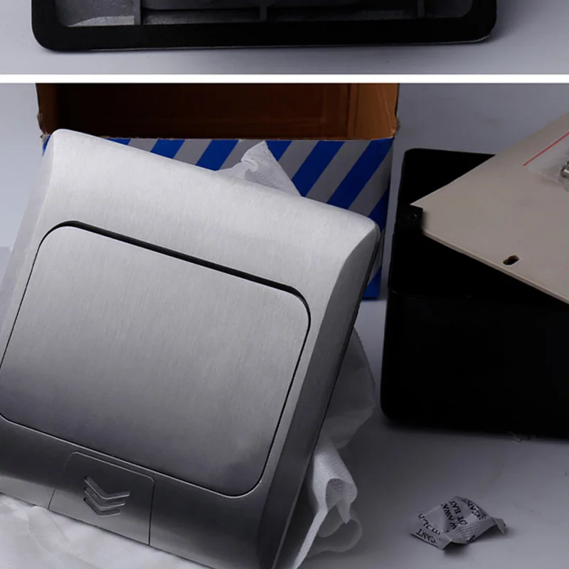 KEKA универсальная алюминиевая серебристая панель всплывающее гнездо для