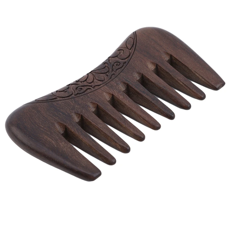 Гребень деревянный Карманный гребень из натурального сандалового дерева с