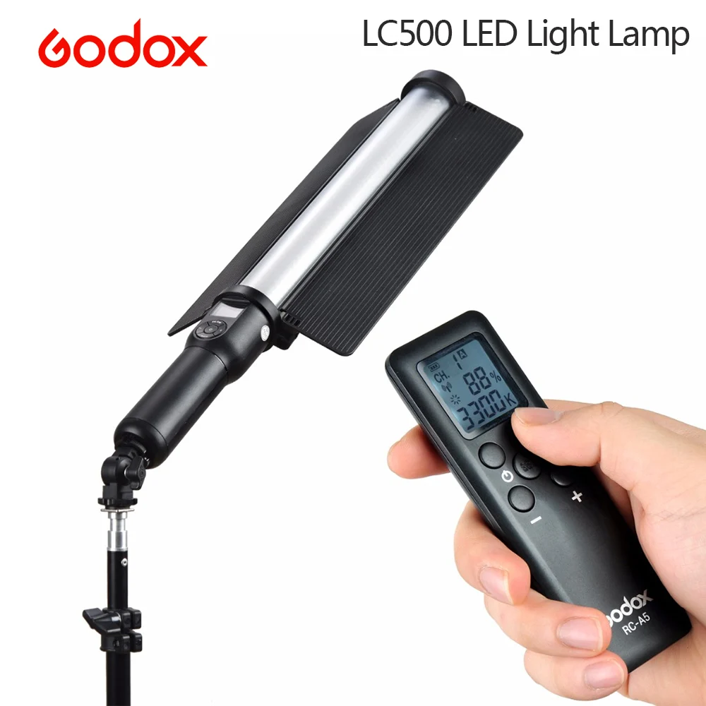 Регулируемая светодиодная лампа Godox LC500 индекс цветопередачи долговечный