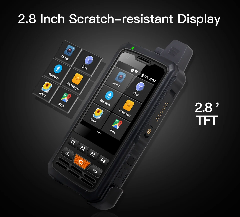 UNIWA Alps F50 2,8 дюймовый мобильный телефон 2G/3g/4G Zello Walkie Talkie Android 6,0 четырехъядерный MTK6735 смартфон 1 Гб+ 8 Гб rom мобильный телефон