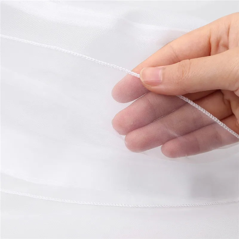 Белый свадебный головной убор для невесты женская шляпа из органзы с широкими