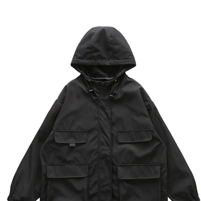 

Basic Jackets Women Zipper Loose Simple New Fashion Autumn Design All-match Chic Korean Style Student Leisure Hooded Harajuku