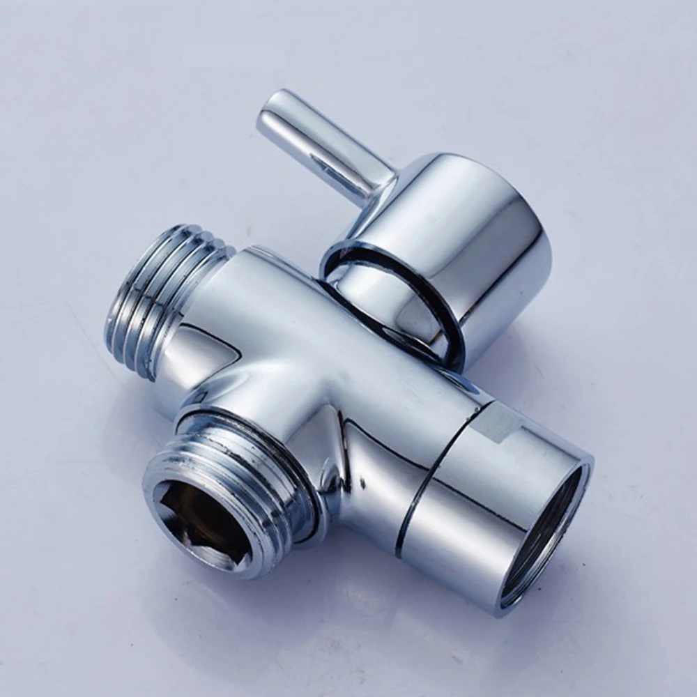 Фото Латунный отводящий клапан 3-ходовой водяной сепаратор адаптер для душа Латунный отводящий клапан 3-ходовой водяной сепаратор адаптер для душа