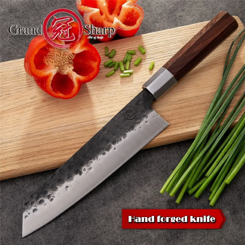 Ручной работы шеф-повара нож японский Kiritsuke кухонные ножи из нержавеющей стали инструмент для нарезки Профессиональный кухонный нож для мяса филе