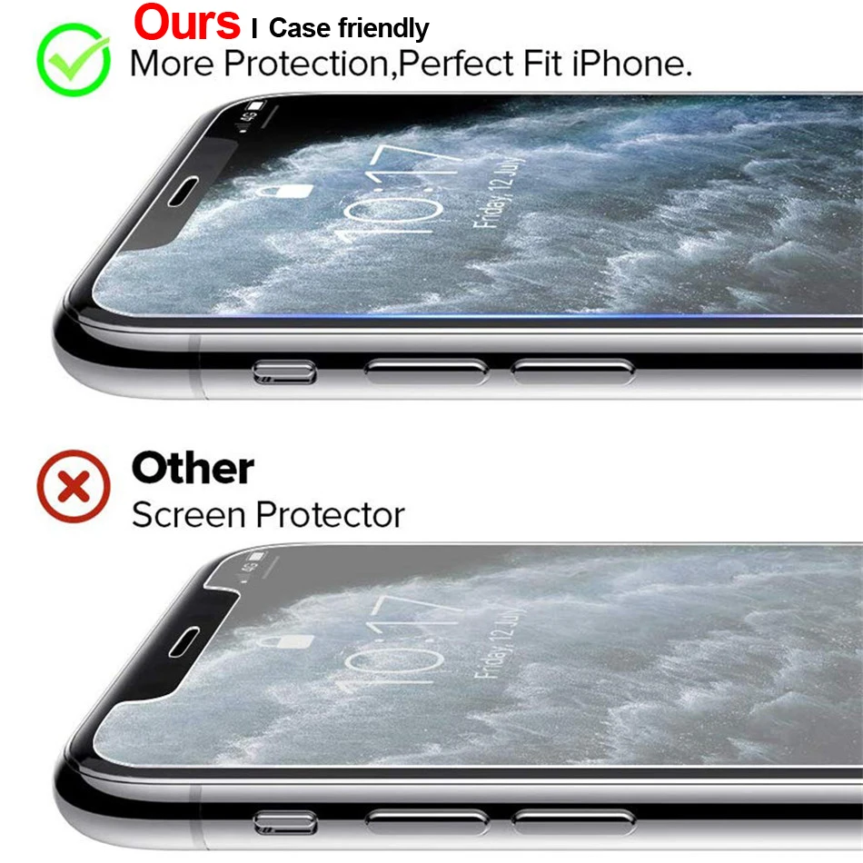 Закаленное стекло для iPhone 11 XS MAX Xr X S 8 7 6 Plus SE 2020 12 Pro Max защита экрана Переднее и