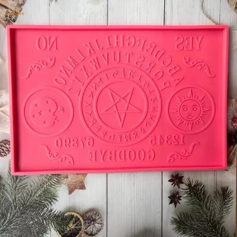 

Oujia-Board Divination Large Tray Resin Silicone Molds Serving Board Molds