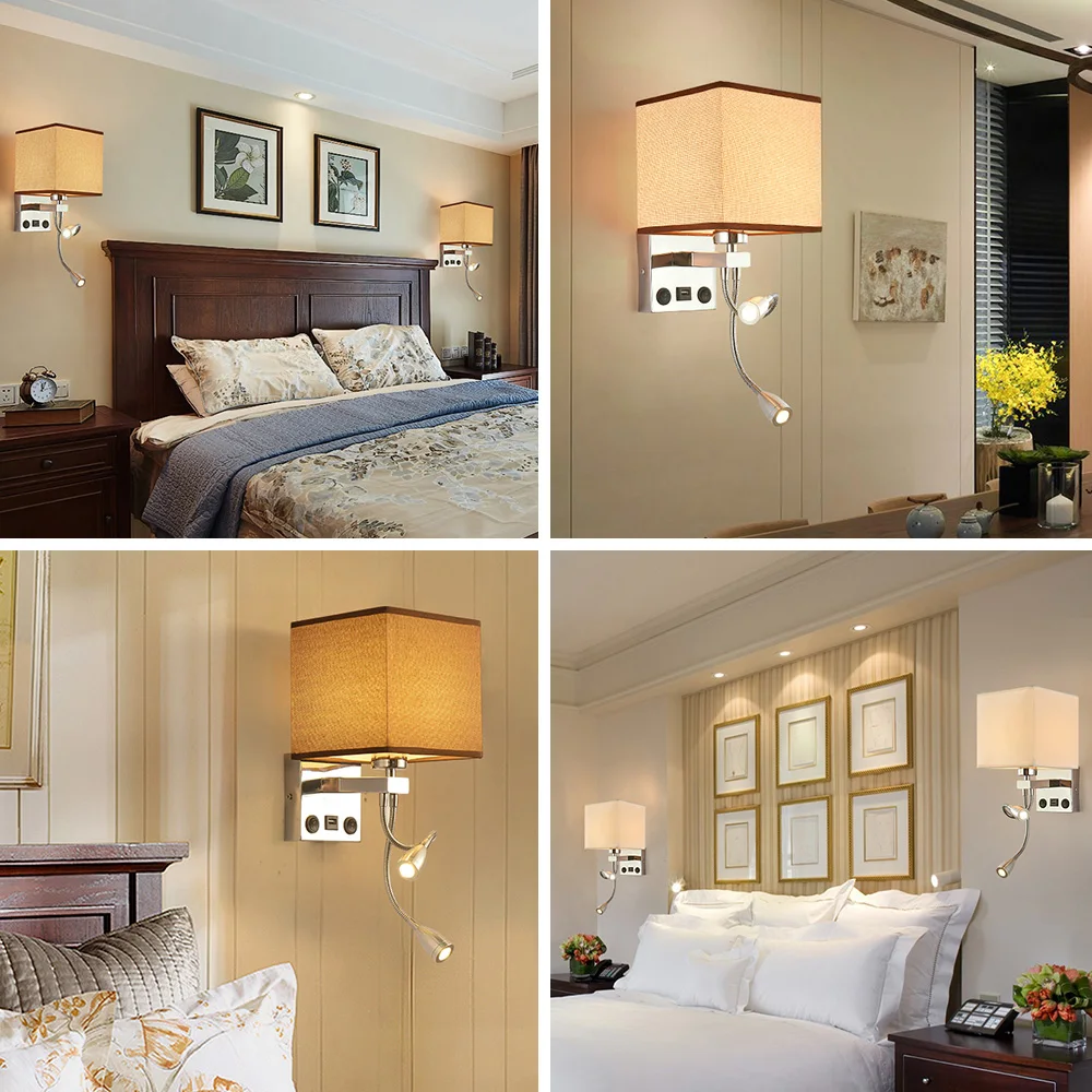Настенный светильник s Lamp переключатель для Бра лестницы комнатный лампа E27