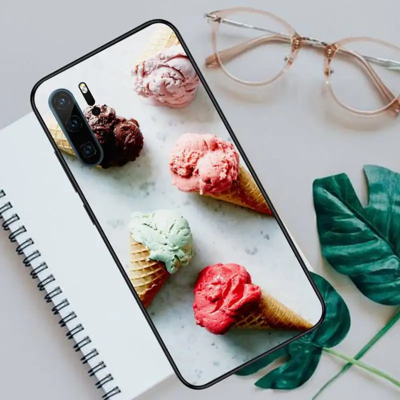 

Summer Ice Cream delicious Sweets food Phone Case For Huawei honor Mate P 10 20 30 40 i 9 8 pro x Lite smart 2019 nova 5t coque