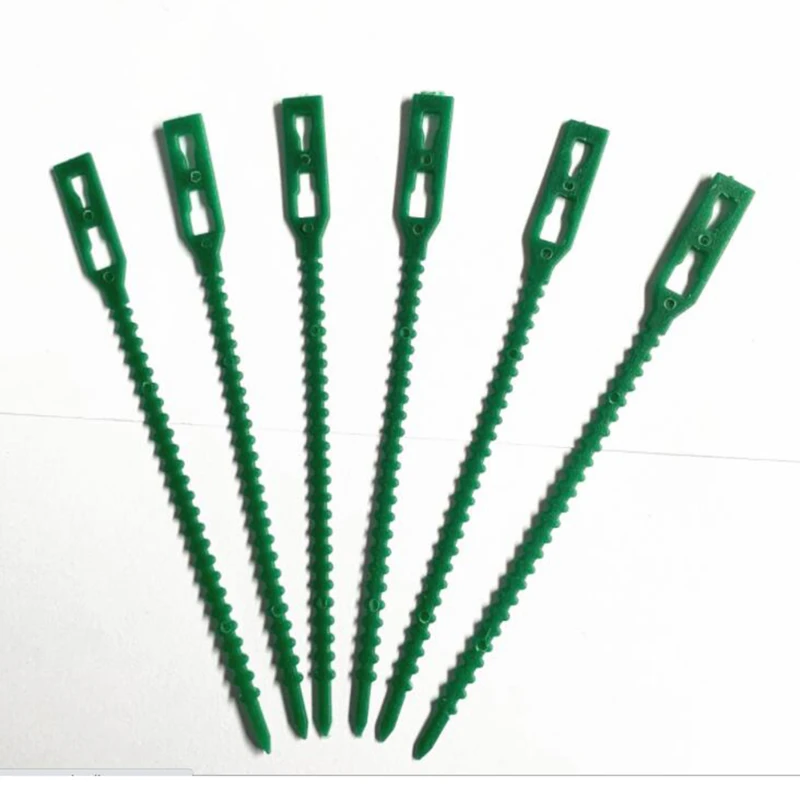 

20/50/100pcs 13CM Green Garden Cable Tie Gardening Cable Tie Made of Plastic High Quality