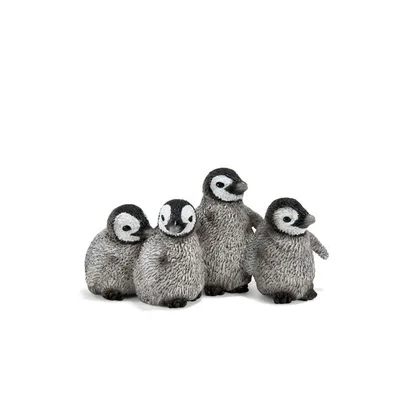penguin cubs Оригинальные оригинальные джунгли дикая жизнь зоопарк ферма животные наборы собака волк осел бык овца Бегемот фигурка детская игрушка для детей подарок - Цвет: penguin cubs