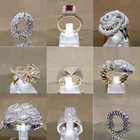 Коллекция 2022 Хрустальный Циркон! Модные полные кубические циркониевые кольца для женщин и девушек, Свадебные обручальные украшения, оптовая продажа