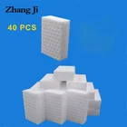 Белая меламиновая волшебная губка ZhangJi многоразовая моющаяся губка для чистки, ластик для кухня, ванная, офис, аксессуары