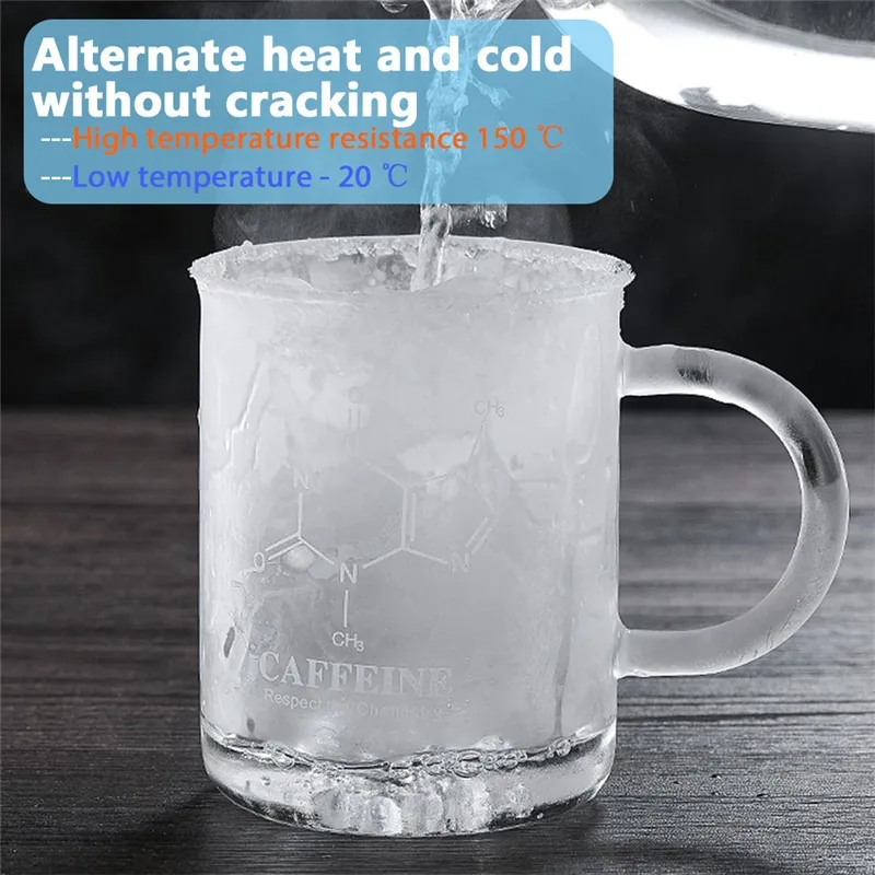 

450ml Mug Graduated Beaker Mug with Handle Borosilicate Glass Cup Caffeine Beaker Glass Cup