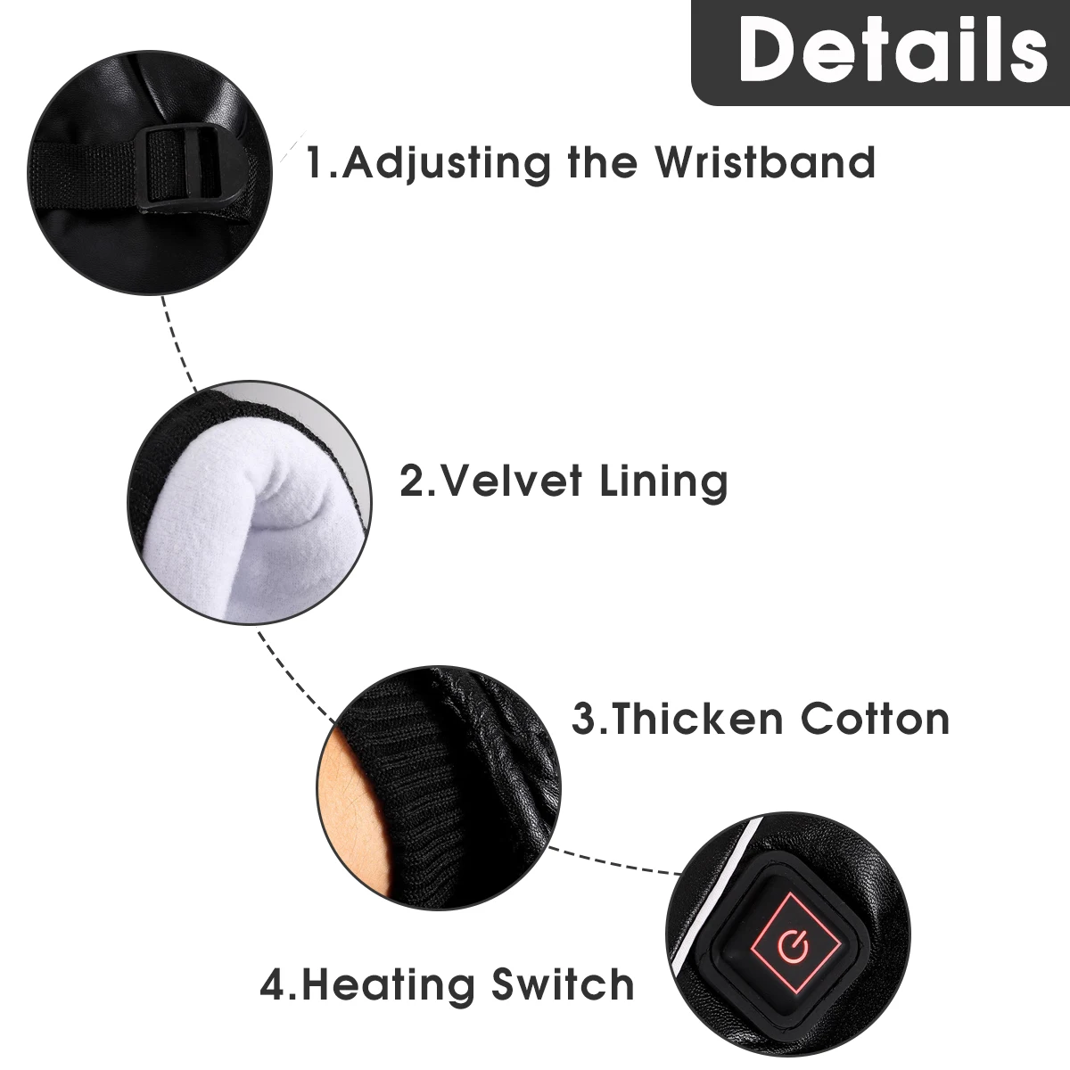 

Winter Ski Gloves Men Women Heated Gloves Battery Powered USB Hand Warmer For Motorcycle Snowboard Snowmobile