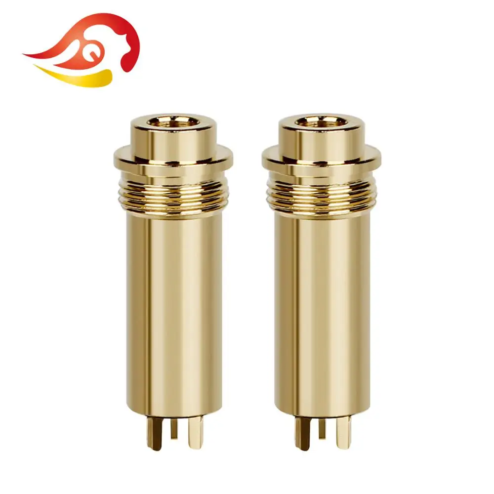 

QYFANG Upgrade 4.4mm 5 Pole Stereo Female Main Body Balance Earphone Plug Metal Adapter Audio Jack Wire Connector For NW-WM1Z/A